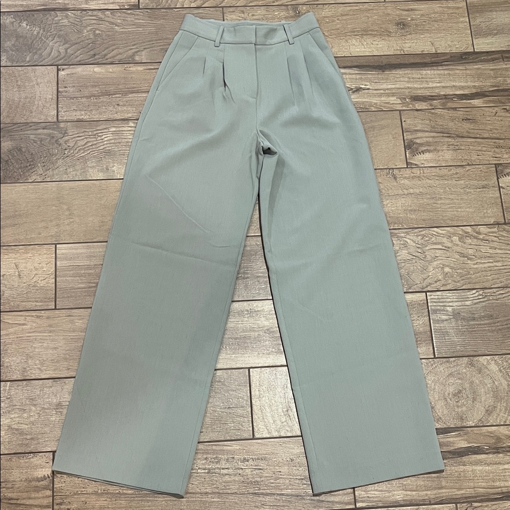 French Connection Gray Wide-Leg Trousers